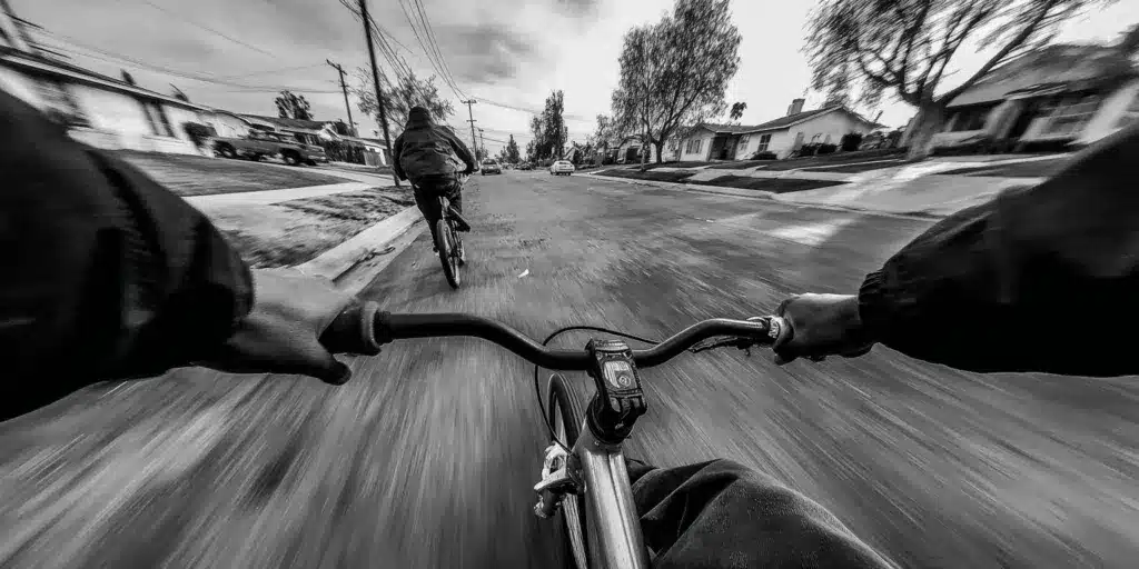 Bakersfield-cyclist-getting-in-a