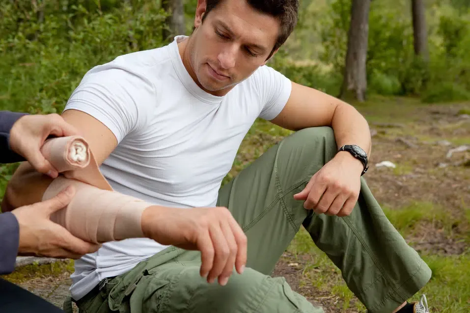 Wrapping Arm After Personal Inju