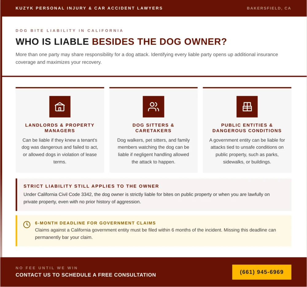 dog bite liability in bakersfield california