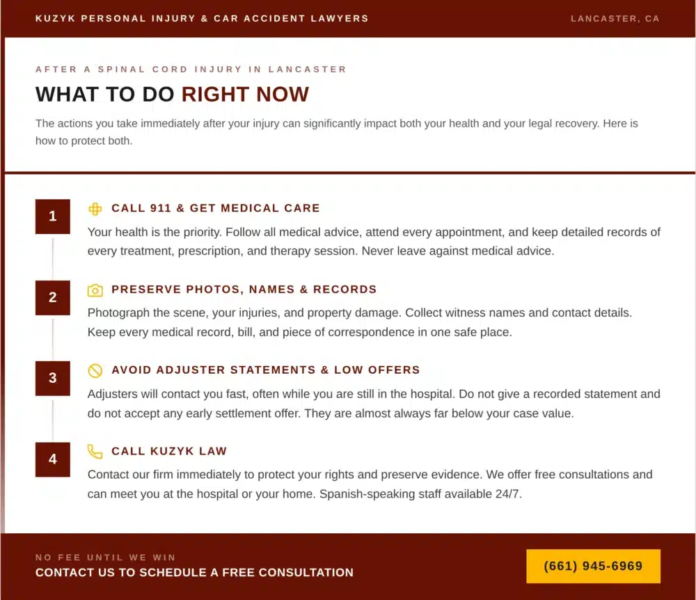 What to Do After a Spinal Cord Injury