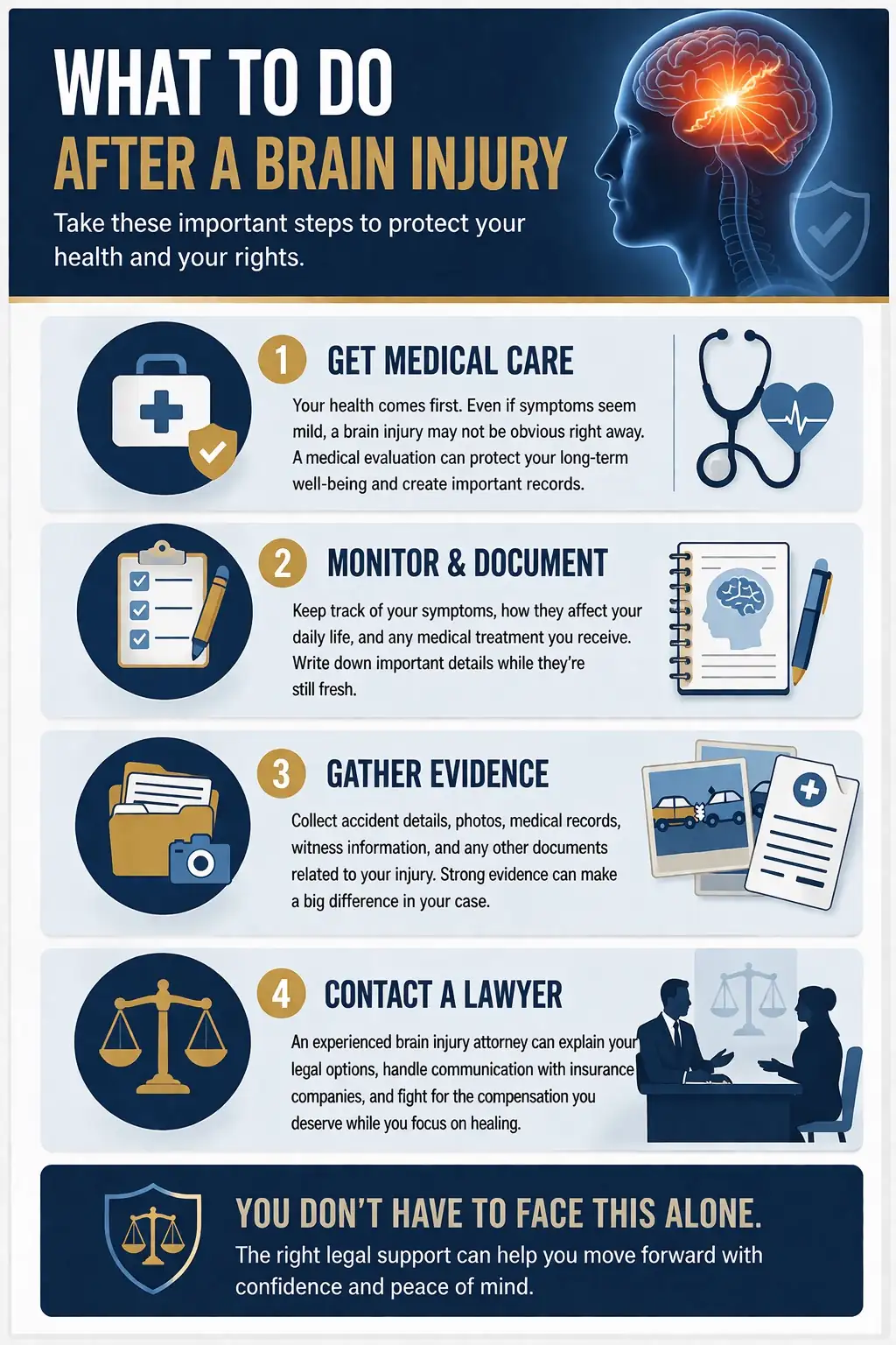 Infographic: What to do after a brain injury? Call a lawyer