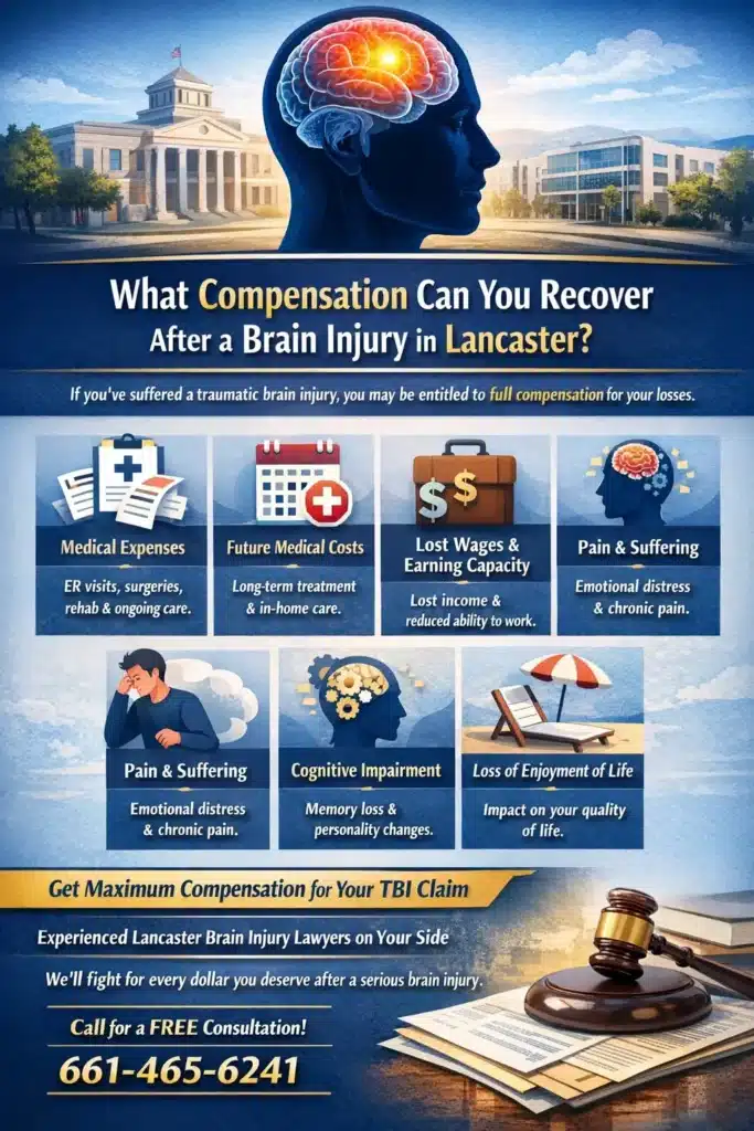 Infographic: What Compensation Can You Recover After a Brain Injury in Lancaster?